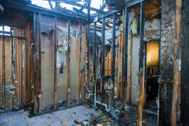 Professional Fire Damage Restoration technician working in Isanti, MN